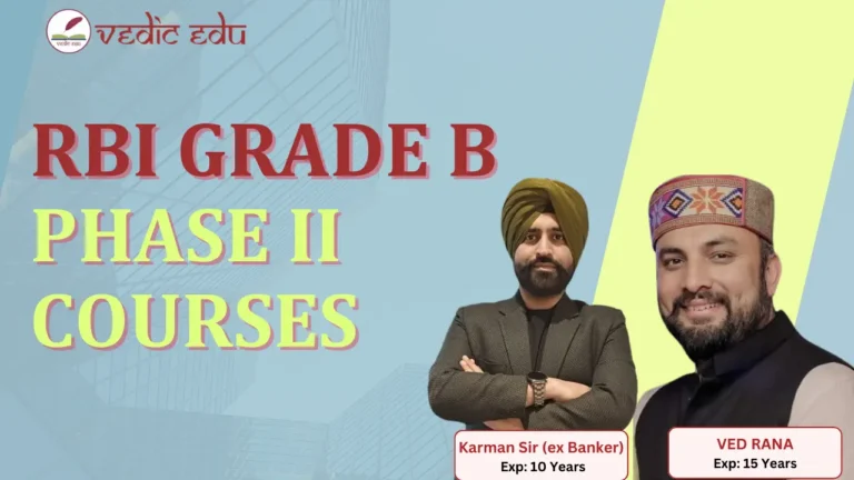 RBI Grade B Phase II Courses